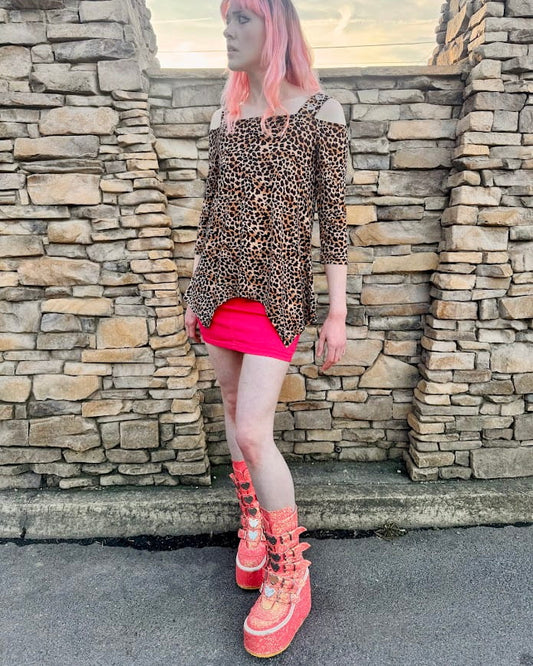 Leopard Grommet Top Vintage Small