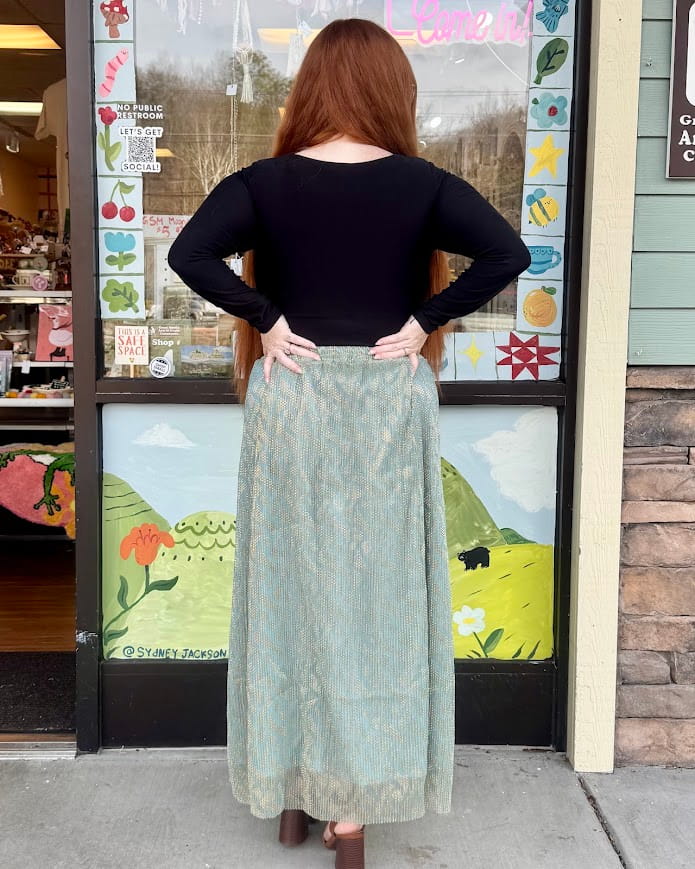 Jaded Beetle Midi Skirt