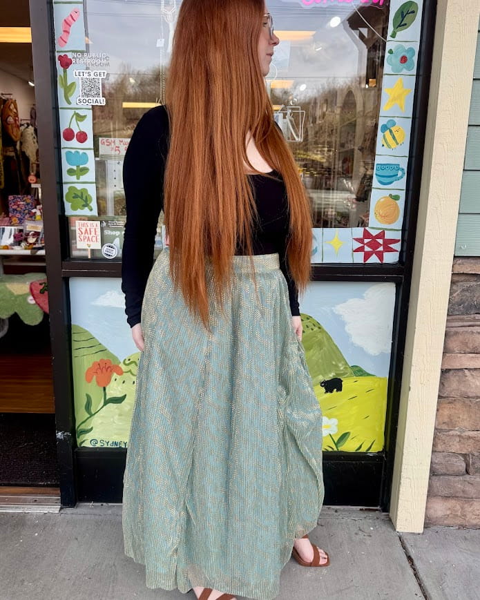 Jaded Beetle Midi Skirt