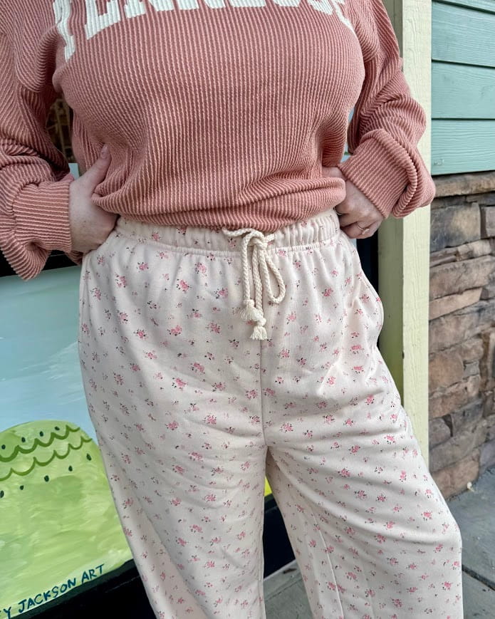 Floral Wide Leg Lounge Pants