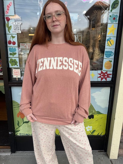 Tennessee Rose Ribbed Top