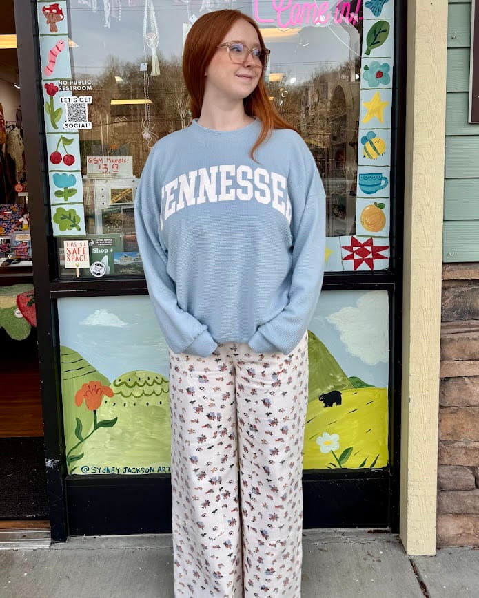 Grandma’s Floral Carpenter Pants