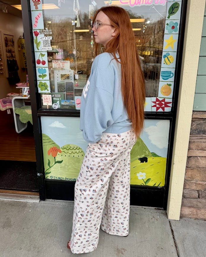 Grandma’s Floral Carpenter Pants