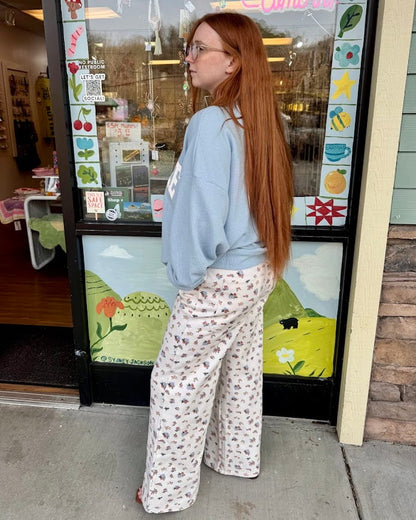 Grandma’s Floral Carpenter Pants
