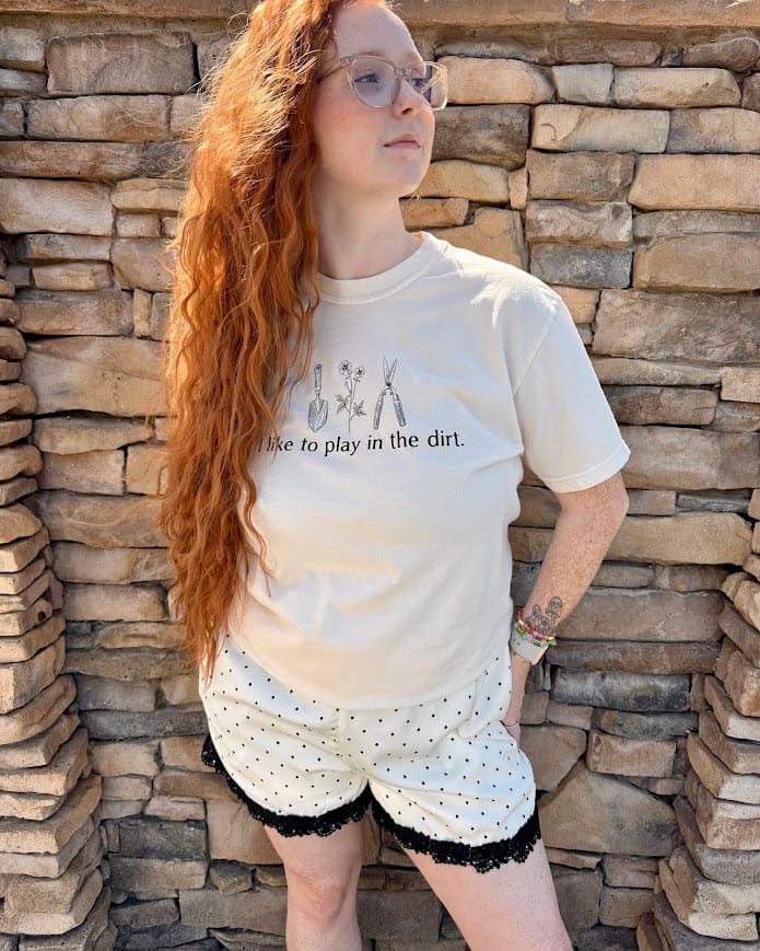 Polka Dot Lace Trim Short