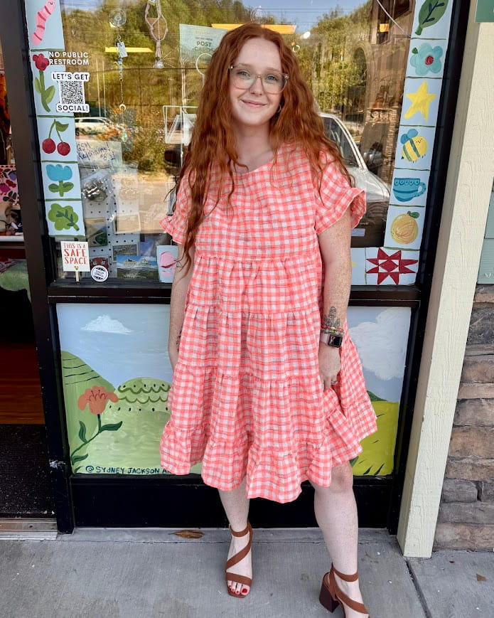 Picnic Plaid Tiered Mini Dress