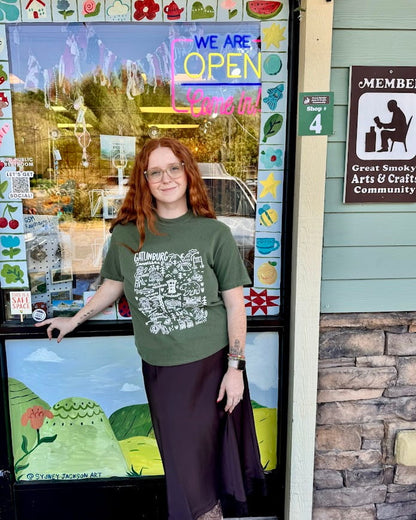 Gatlinburg Map T-Shirt
