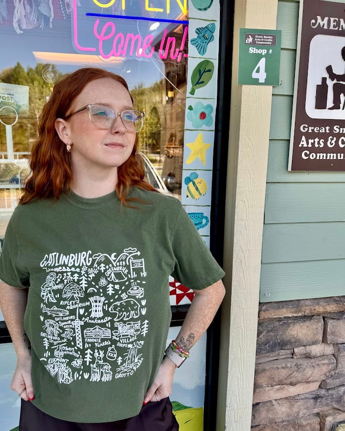 Gatlinburg Map T-Shirt