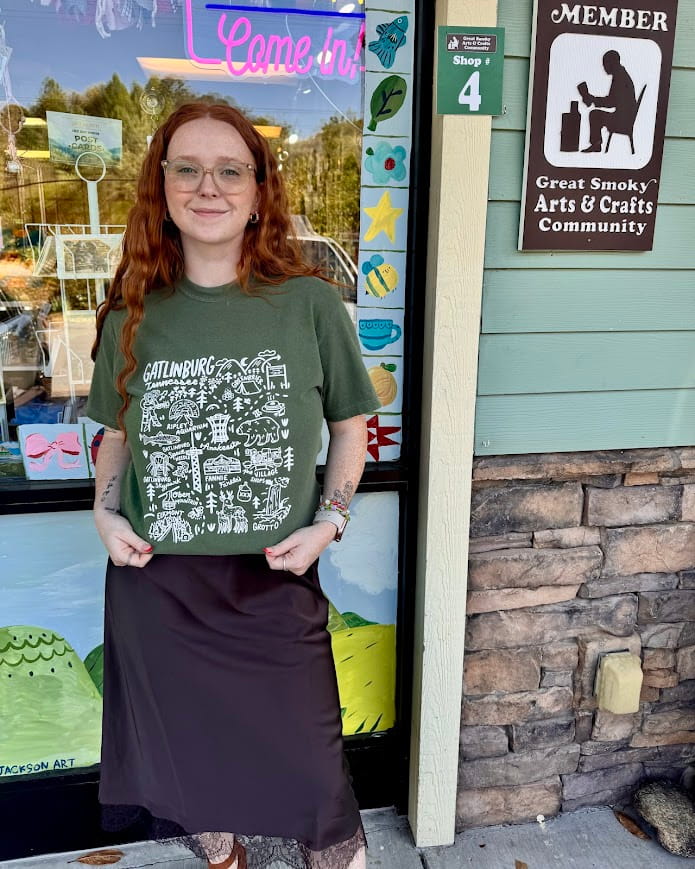 Gatlinburg Map T-Shirt