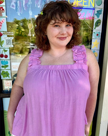 Plus Lilac Bow Tank