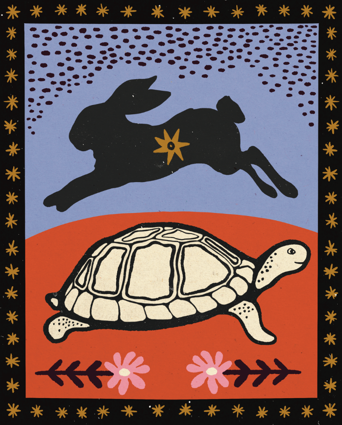 Slow & Steady Art Print