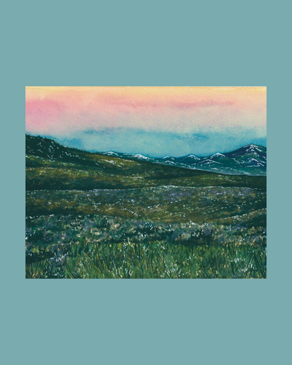 Mountain Sunset 5x7 Art Print