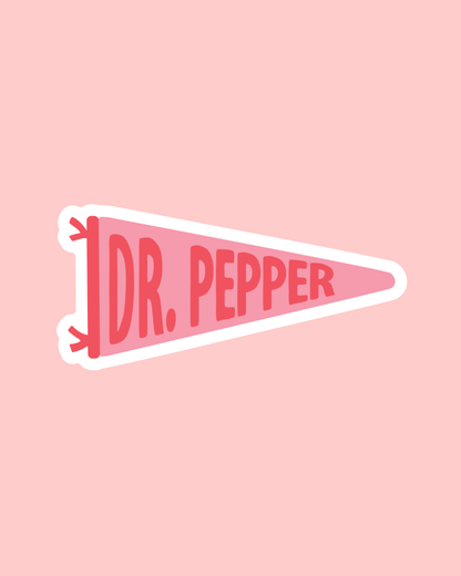Dr Pepper Banner Sticker