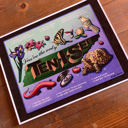 Only Ten I See Tennessee Print