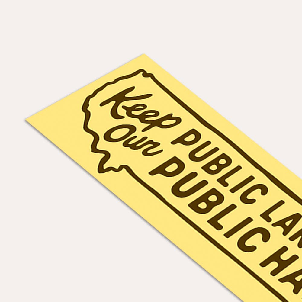 Keep Public Lands Public Bumper Sticker