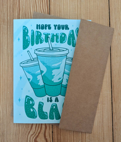 Baja Blast Birthday Card