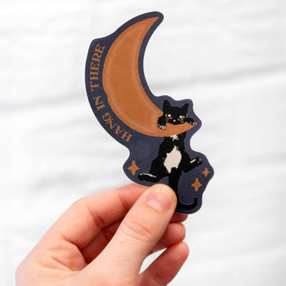Hang in There Kitty Sticker