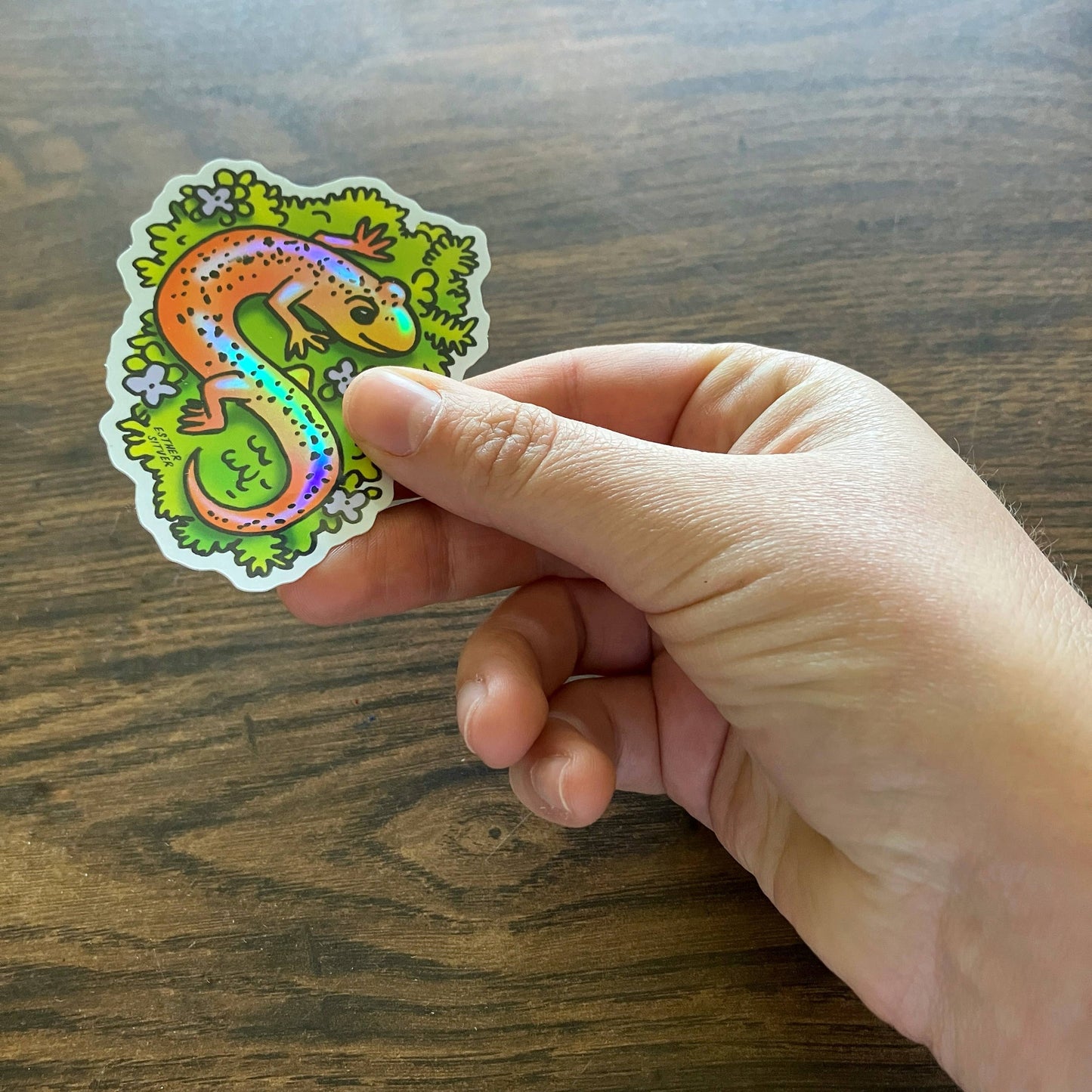 Salamander Holographic Sticker