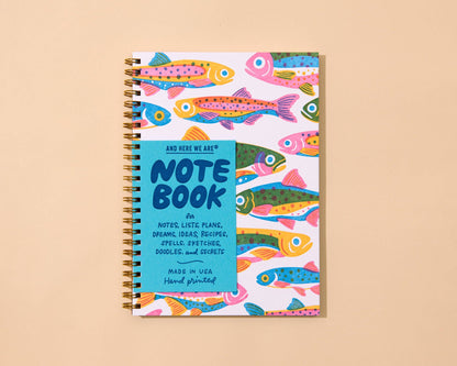 Rainbow Trout A5 Spiral Notebook