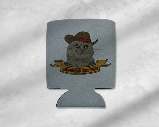 Cowboys Cry Too Cat Koozie