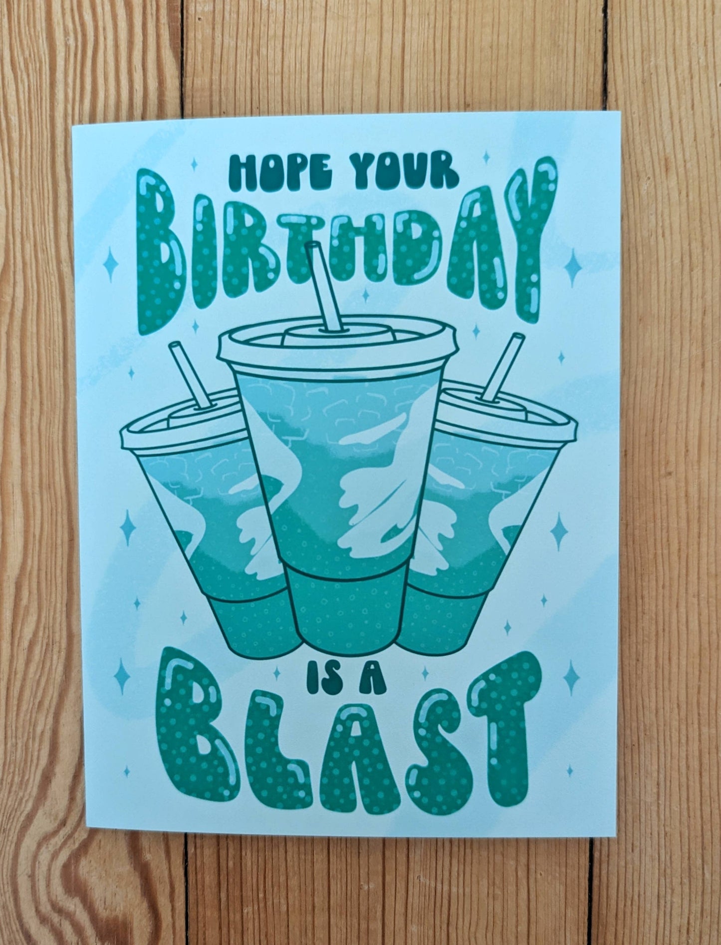 Baja Blast Birthday Card