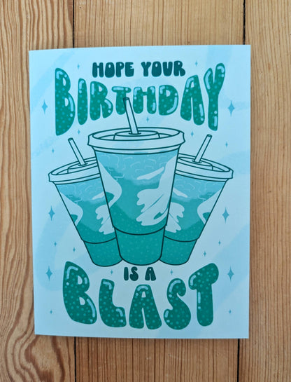 Baja Blast Birthday Card