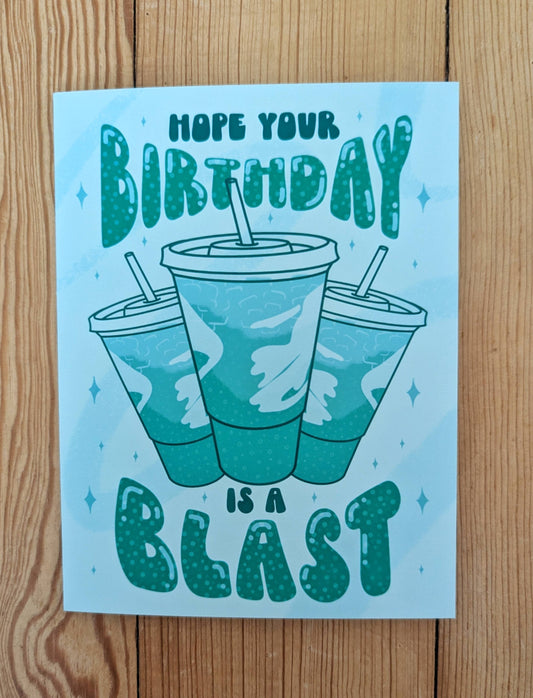 Baja Blast Birthday Card