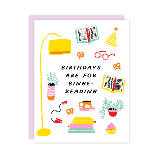 Birthday Binge-Reading Card