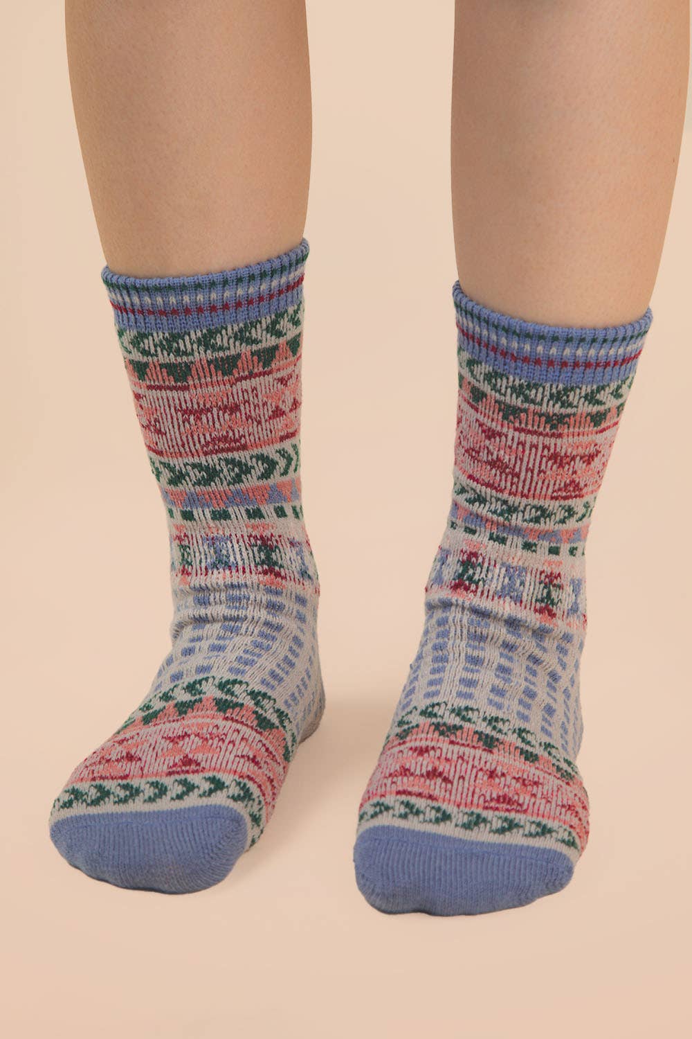 Heather Gray Cottage Crew Socks