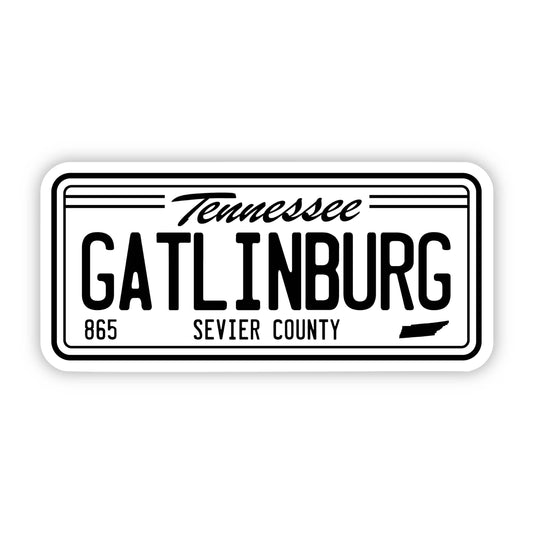 Gatlinburg License Plate Sticker