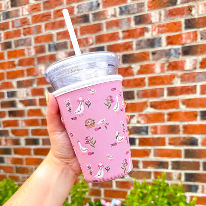 Cottage Geese Iced Coffee Sleeve