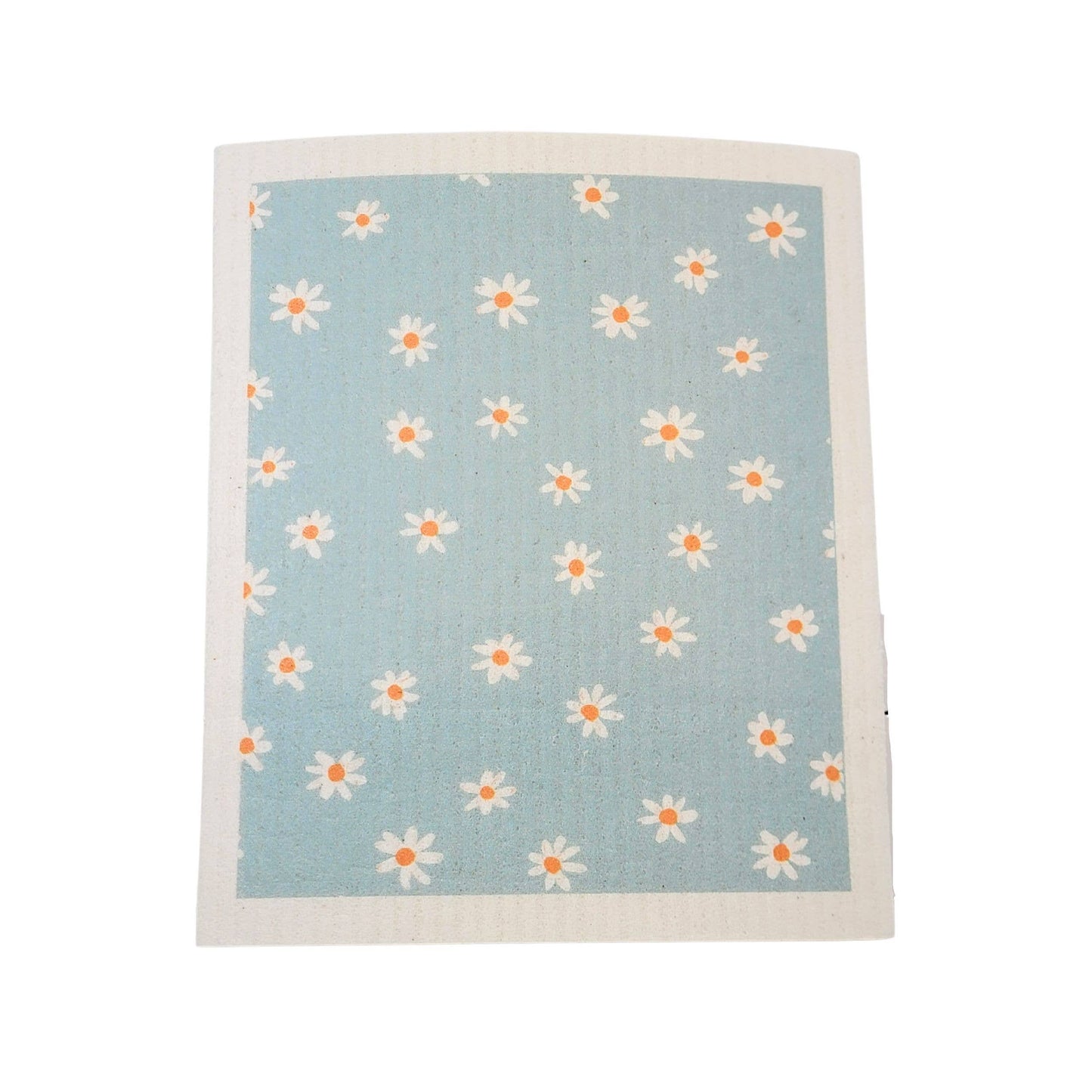 Light Blue Flower Swedish Dishcloth