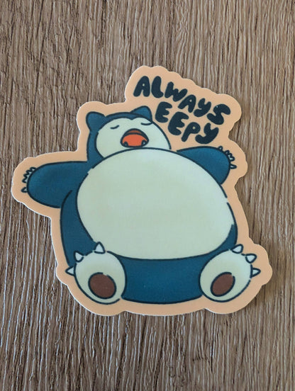 Eepy Snorlax Sticker