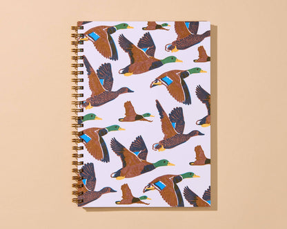 Flying Mallards A5 Spiral Notebook
