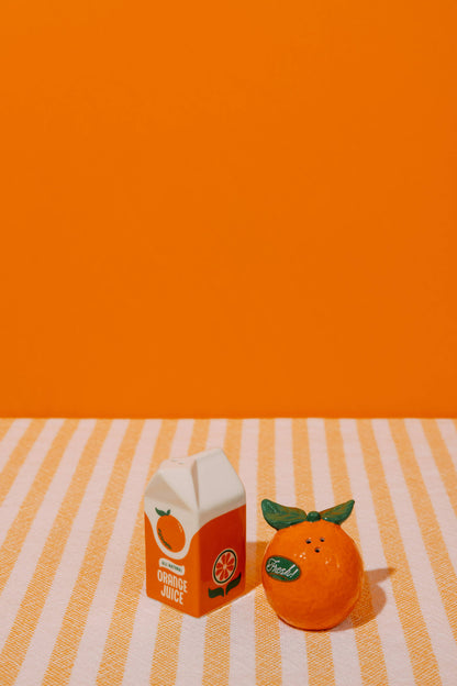 Orange Juice Salt and Pepper Shakers