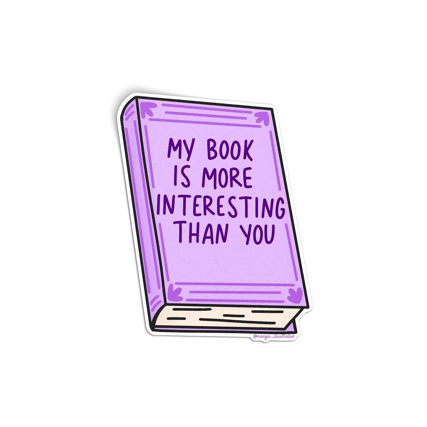 Book is More Interesting Sticker