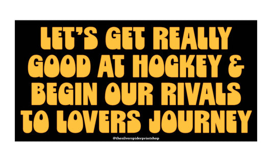 Hockey Romance Bumper Sticker