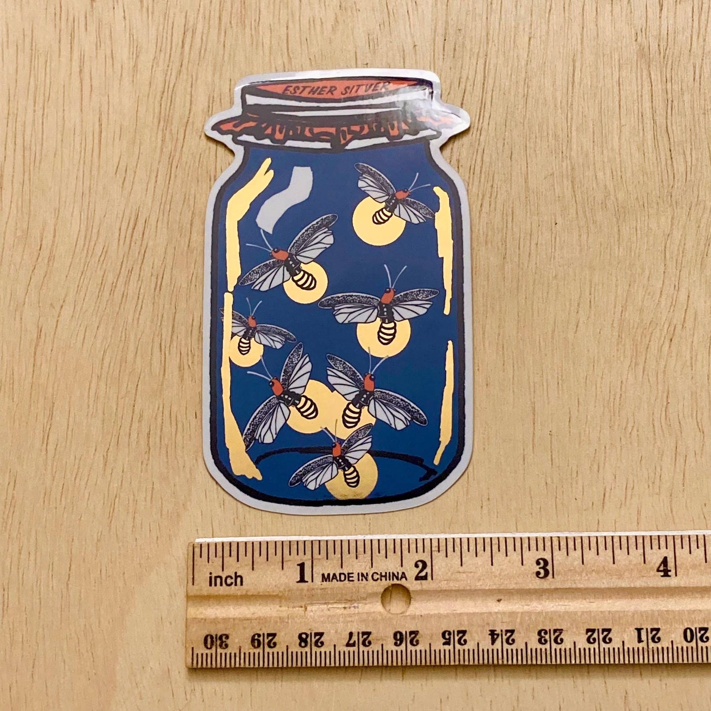 Firefly Jar Metallic Sticker