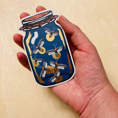 Firefly Jar Metallic Sticker