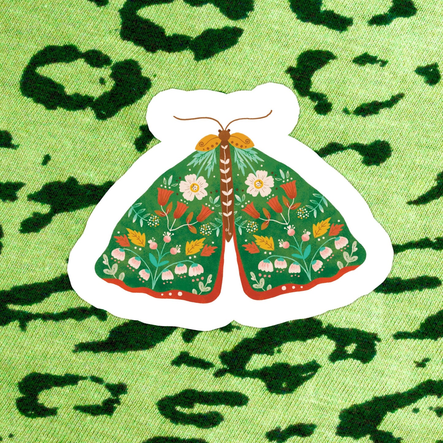 Floral Butterfly Sticker