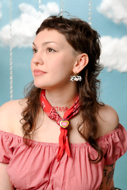 Honey Moo Moo Cow Earrings