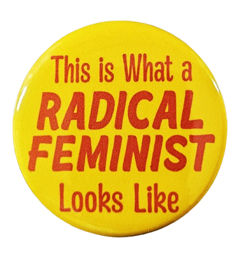 Radical Feminist Button Pin