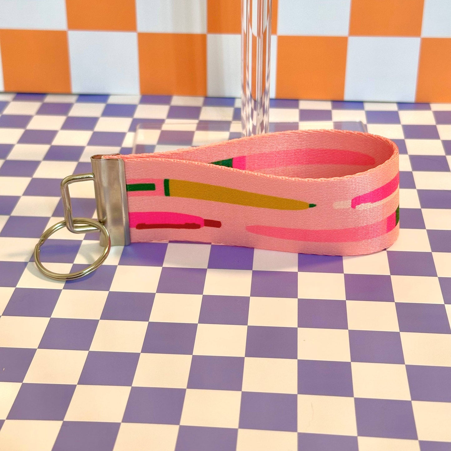 Cute Pens  Handmade Wristlet Keychain