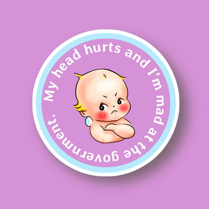 Mad at the Government Sticker
