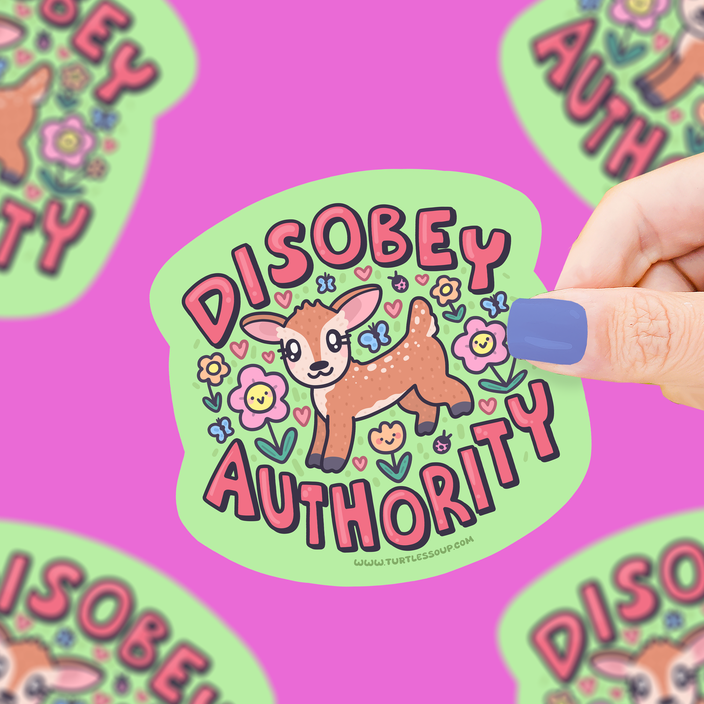 Disobey Authority Sticker