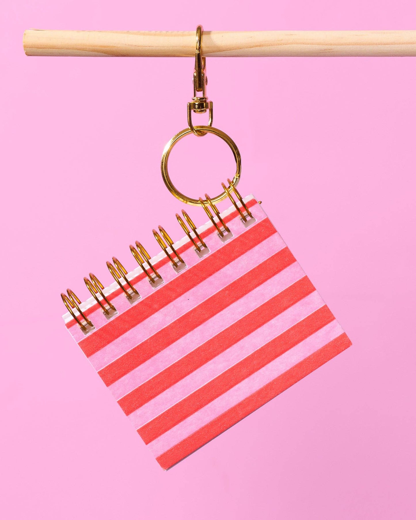Cabana Stripe Mini Notebook Bag Charm