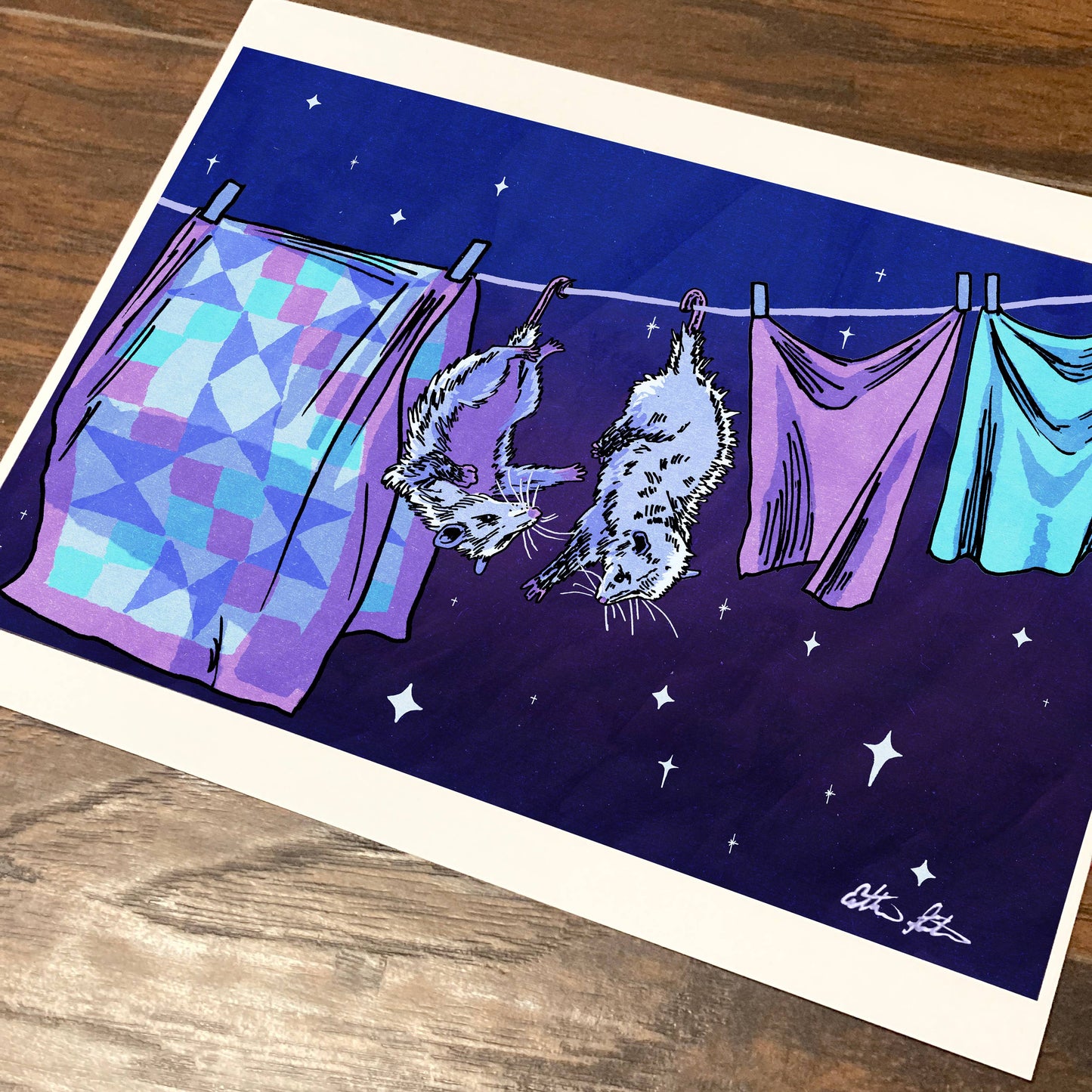 On-Line Dating Possum 8.5X11 Art Print