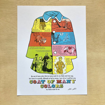Coat of Many Colors 8.5x11 Print