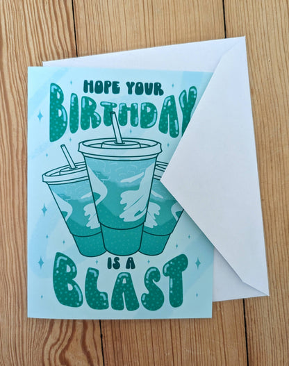 Baja Blast Birthday Card