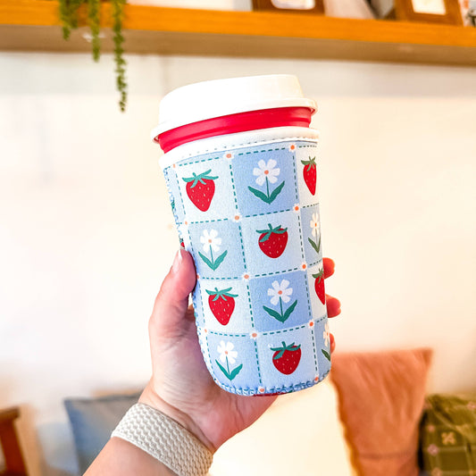 Strawberry Fields Iced Coffee Sleeve